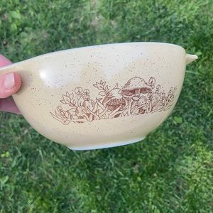Vintage  Pyrex FOREST FANCIES MUSHROOM 1.5 oz Bowl